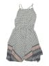 Soprano 100% Polyester Paisley Gray Blue Dress Size 10 - photo 1