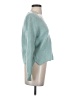 Poetry 100% Cashmere Teal Cashmere Pullover Sweater Size 2 - photo 4