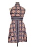 Unbranded Print Blue Burgundy Casual Dress Size L (estimated) - photo 2