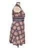 Unbranded Print Blue Burgundy Casual Dress Size L (estimated) - photo 4