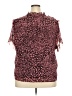 J.Crew 100% Polyester Animal Print Multi Color Pink Sleeveless Blouse Size 3X - photo 2