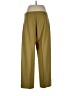 Eileen Fisher 100% Wool Solid Green Wool Pants Size L - photo 2