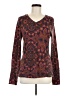 Title Nine Brown Long Sleeve Blouse Size M - photo 1