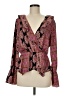 BCBGMAXAZRIA 100% Polyester Pink Long Sleeve Blouse Size M - photo 1