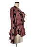 BCBGMAXAZRIA 100% Polyester Pink Long Sleeve Blouse Size M - photo 4