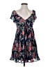 Lulus 100% Polyester Floral Blue Casual Dress Size S - photo 1
