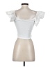 Zara White Short Sleeve Top Size S - photo 2