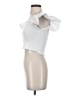 Zara White Short Sleeve Top Size S - photo 5