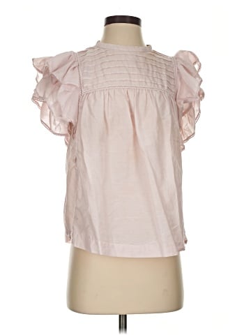 7 For All Mankind Short Sleeve Blouse (view 1)