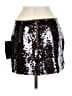 Lulus 100% Polyester Graphic Black Silver Formal Skirt Size M - photo 2