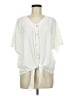 Como Vintage 100% Polyester Ivory Short Sleeve Blouse Size M - photo 1