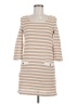 Index Stripes Tan Casual Dress Size M - photo 1