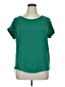Pleione 100% Polyester Green Short Sleeve Blouse Size XL - photo 1