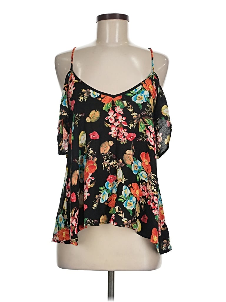Pre-owned Assorted Brands Sleeveless Blouse In Black