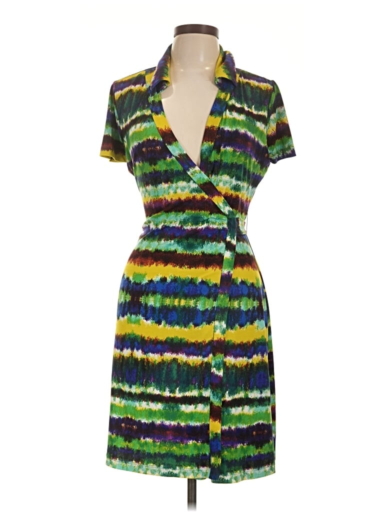 Pre-owned Calvin Klein Cocktail Dress In Green
