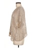 Eileen Fisher 100% Linen Metallic Silver Cardigan Size M (petite) - photo 5