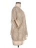 Eileen Fisher 100% Linen Metallic Silver Cardigan Size M (petite) - photo 4
