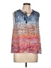Ecru Blue Sleeveless Blouse Size L - photo 1