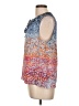 Ecru Blue Sleeveless Blouse Size L - photo 5