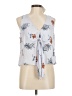 Lush 100% Polyester Blue Sleeveless Blouse Size M - photo 1