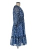 Taylor 100% Polyester Paisley Blue Casual Dress Size 6 - photo 4