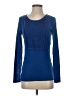 Naf Naf Solid Blue Long Sleeve Top Size S - photo 1