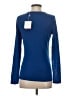Naf Naf Solid Blue Long Sleeve Top Size S - photo 2