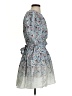 St. Roche Paisley Blue Cocktail Dress Size 4 - photo 4