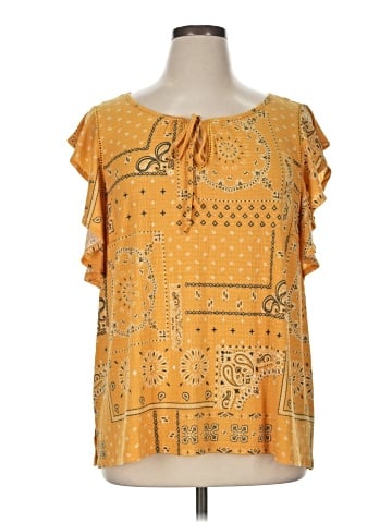 Como Blu Short Sleeve Blouse (view 1)