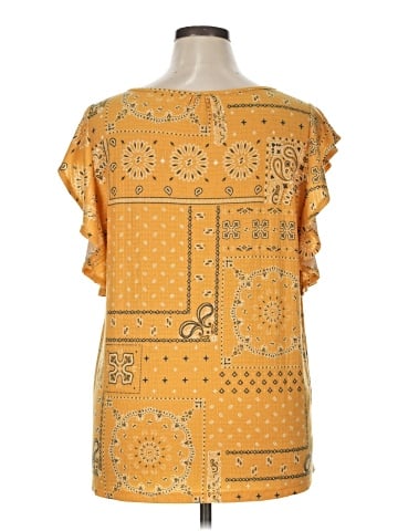 Como Blu Short Sleeve Blouse (view 2)