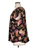 DR2 100% Polyester Floral Black Short Sleeve Blouse Size XL - photo 5