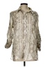 Drew 100% Cotton Print Tan Ivory 3/4 Sleeve Blouse Size L - photo 1