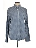 Old Navy Checkered-gingham Blue Long Sleeve Button-Down Shirt Size L - photo 1