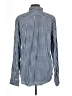 Old Navy Checkered-gingham Blue Long Sleeve Button-Down Shirt Size L - photo 2