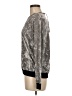 Max Jeans Metallic Silver Long Sleeve T-Shirt Size M - photo 5