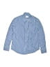 Crewcuts 100% Cotton Checkered-gingham Blue Long Sleeve Button-Down Shirt Size 12 - photo 1