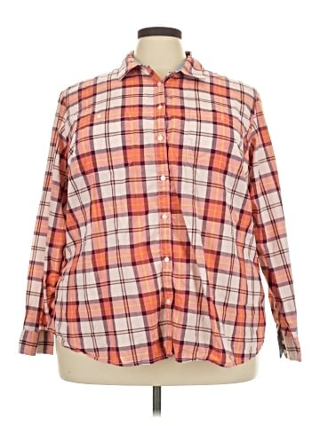 St. John's Bay Long Sleeve Button-Down Shirt (view 1)