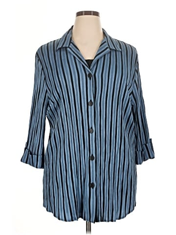 Maggie Barnes 3/4 Sleeve Button-Down Shirt (view 1)