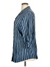 Maggie Barnes Stripes Blue 3/4 Sleeve Button-Down Shirt Size 14 (estimated) - photo 5
