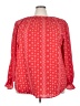 Unbranded 100% Polyester Red Long Sleeve Blouse Size 4X - photo 1