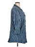 Maggie Barnes Stripes Blue 3/4 Sleeve Button-Down Shirt Size 14 (estimated) - photo 4