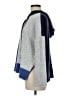 Central Park West Color Block Blue Pullover Sweater Size M - photo 5