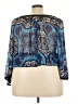 Pure Energy 100% Polyester Blue 3/4 Sleeve Blouse Size 4X - photo 2