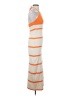 Lulus Stripes Orange Casual Dress Size S - photo 4
