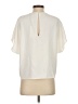 Trina Turk 100% Polyester Ivory Short Sleeve Blouse Size S - photo 2