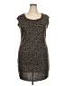 Nine West Animal Print Brown Casual Dress Size XXL - photo 1