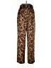 Dancing Leopard 100% Polyester Animal Print Brown Casual Pants Size 12 - photo 2