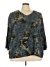 Maggie Barnes Teal 3/4 Sleeve Blouse Size 4X - photo 1