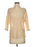 Monteau Ivory 3/4 Sleeve Top Size S - photo 1