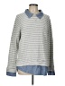 Soft Joie 100% Cotton Gray Pullover Sweater Size L - photo 1